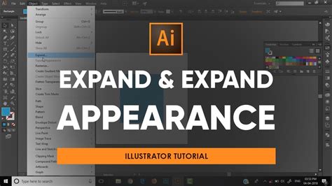Using Expand And Expand Appearance Adobe Illustrator Tutorial Youtube