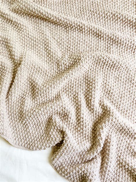 Textured Crochet Blanket Pattern The Cobblestone Blanket Stitchberry