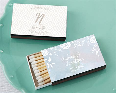 Personalized Black Matchboxes Ethereal Set Of 50 Matchbox Wedding