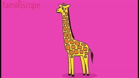 Apprendre à Dessiner Une Girafe Youtube