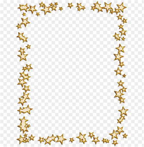 Free Download Hd Png Star Border Png Gold Stars Frame Png Transparent