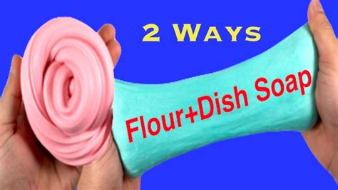 Dish soap no glue slime, no glue fluffy slime, no glue,no borax. How To Make Slime With Flour And Dish Soap!! Slime 2 Ways | Diy slime recipe, Flour slime, Make ...