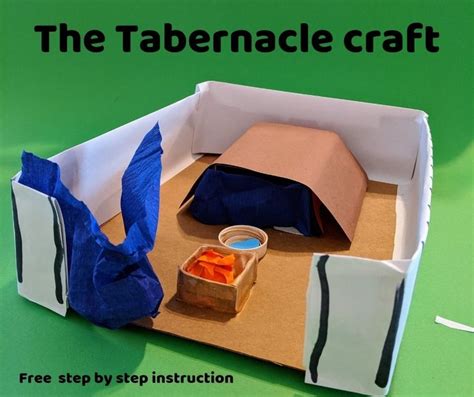 The Tabernacle Bible Craft For Kids Simple To Make With Household