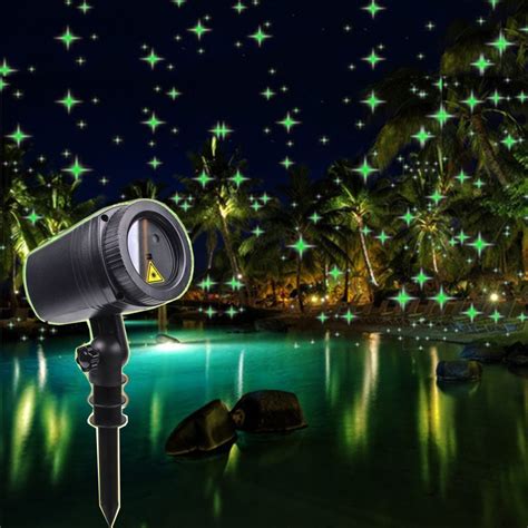 Thrisdar Full Sky Star Christmas Laser Led Projector Lamp Green Outdoor