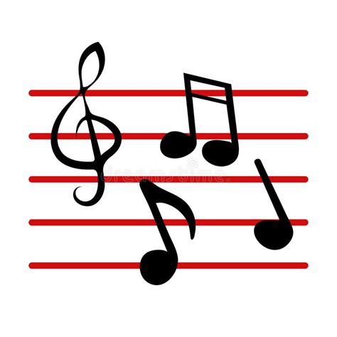Symbool Muzieknotities Vector Illustratie Illustration Of Grafisch
