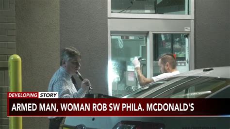man woman sought for armed robbery of mcdonald s in southwest philadelphia 6abc philadelphia