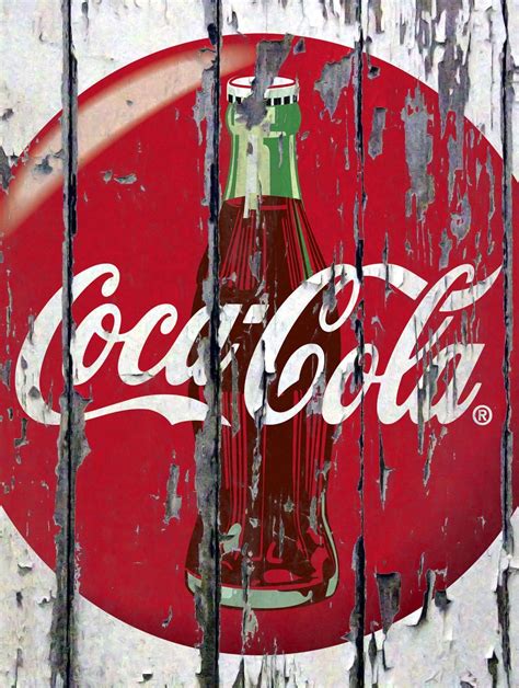 Coca Cola Vintage Retro Metall Blech Schild Poster Schild Garage