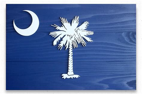 South Carolina Wood Flag Patriot Wood