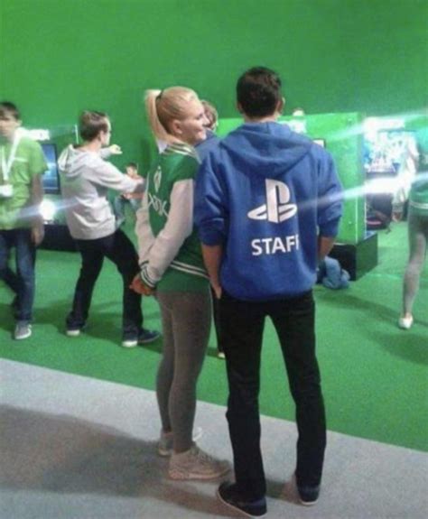 An Xbox Employee And A Playstation Employee In A Relationship The