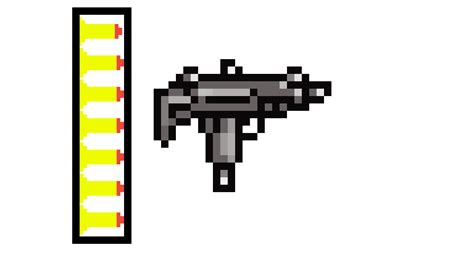 Uzi Gun Pixel Art Png Image With Transparent Background 55 Off