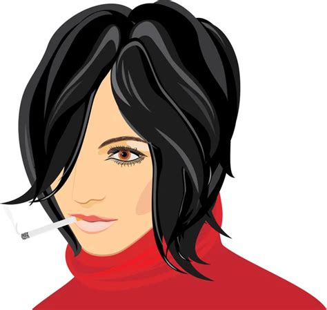 Smoking Woman Vector Art Stock Images Depositphotos