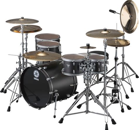 Yamahas Flat Black Rock Tour Drum Set I Would Love Try These Drums