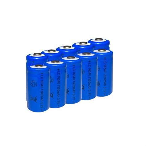 4pcs Jnkxixi 16340 Rechargeable Battery Li Ion 1300mah Batteries