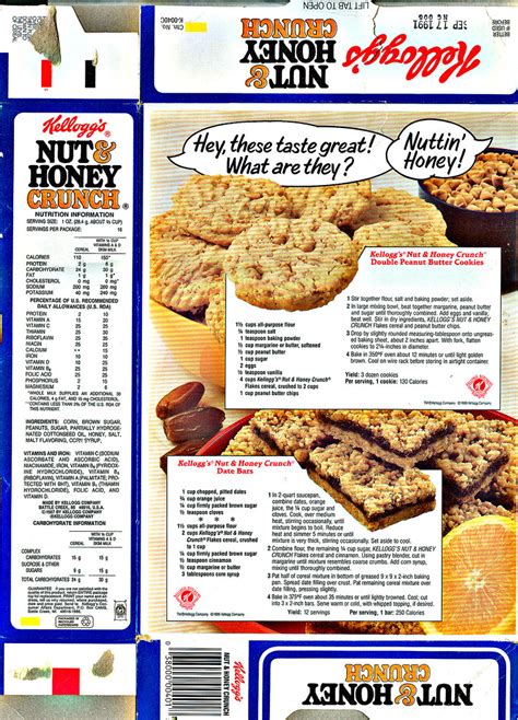 Kelloggs Nut And Honey Crunch Ii Recipes 1990 Flickr