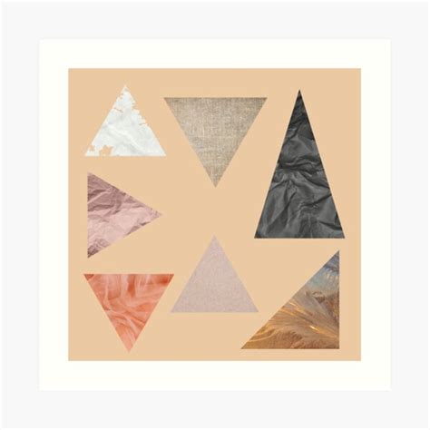 Texture In Triangles Sticker Pack Art Print For Sale By Beskrajem