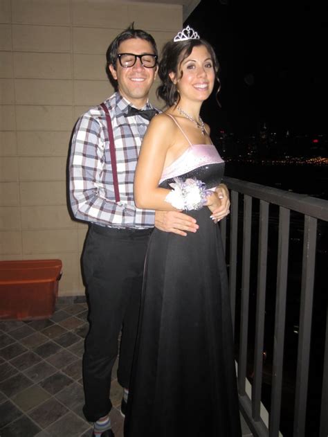 Nerd And Prom Queen Homemade Halloween Couples Costumes