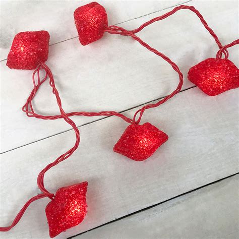10 Count Valentines Day Lips Novelty String Lights