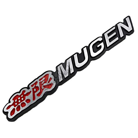 Dhe Best Car Styling Accessories Mugen Red Chrome Badge Emblem Logo