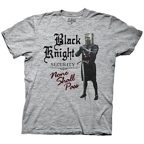 Monty Python Black Knight Security None Shall Pass T Shirt