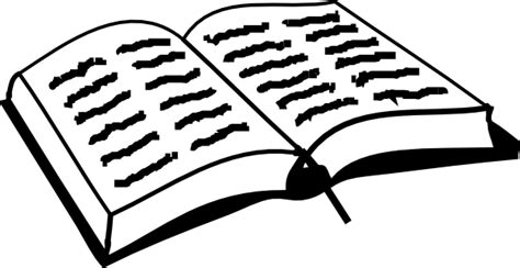 Open Bible With Scriptures Clip Art At Vector Clip Art