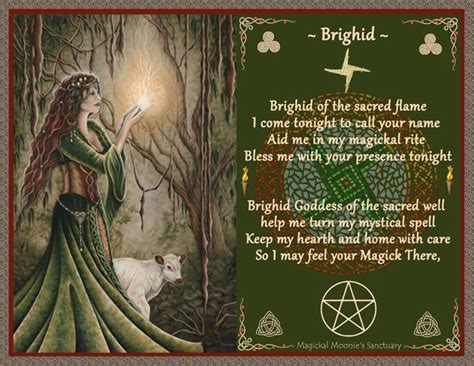 Brighid Invocation Brighid Goddess Celtic Goddess Magick