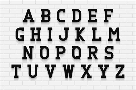 Bold Vintage Font Vector English Alphabet By Expressshop
