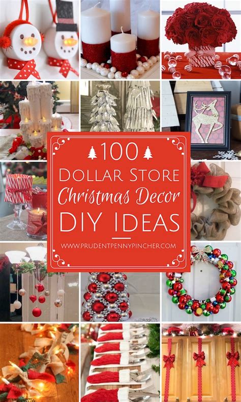 100 Dollar Store Christmas Decor Diy Ideas Prudent Penny Pincher