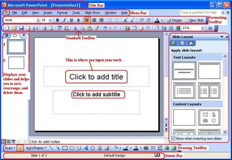 Working With Microsoft Office Powerpoint 2003 To Create A Presentation