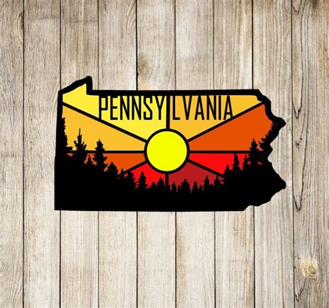 Pennsylvania Decal State Decal Car Decal Laptop Sticker Pa