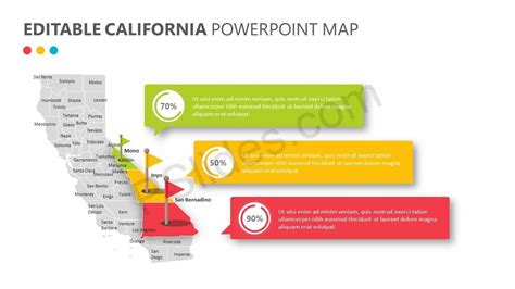 Editable California Powerpoint Map Powerpoint Slide Ppt Understanding