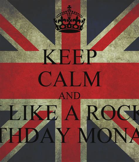 Keep Calm And Party Like A Rock Star Happy Birthday Mona Auntie
