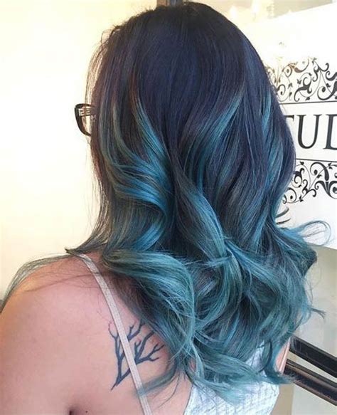 Blue hair would compliment someone with warm undertones. 41 Bold and Beautiful Blue Ombre Hair Color Ideas | StayGlam