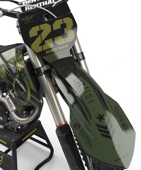 Ktm Motocross Graphics Kit Army Camo Omxgraphics