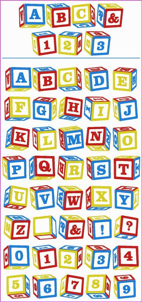 Baby blocks alphabet ! ! ! you'll have fun stitching these blocks on your projects using your