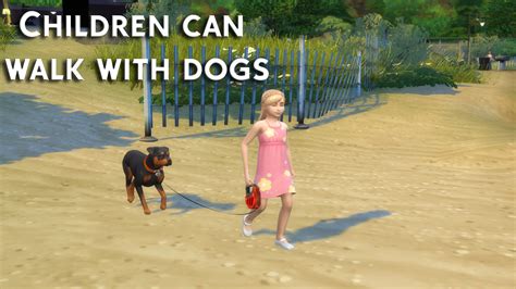 Modthesims Children Can Walk With Dogs Sims 4 Updates ♦ Sims 4