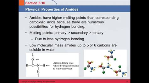 Ammonia is a colourless gas with a characteristic pungent smell and hazardous in its concentrated form. 3B 6.16 Physical Properties of Amides - YouTube