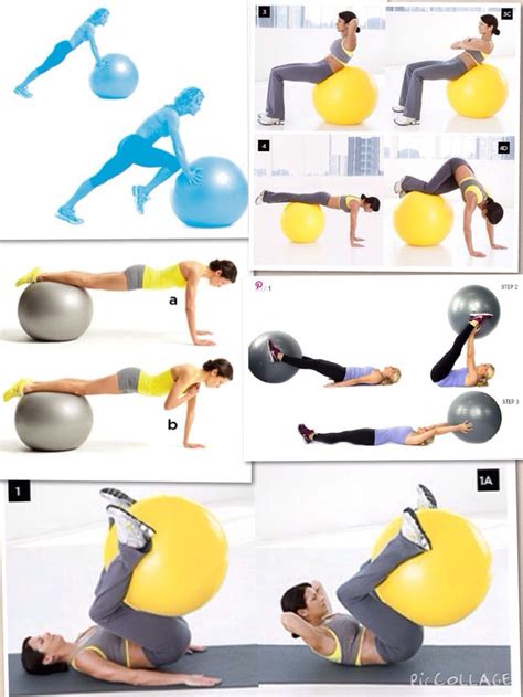 My Ab Workout With Stability Ball Stability Ball Ball Exercises Ball