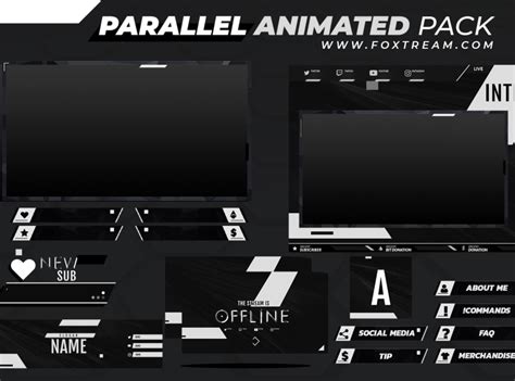 Parallel Animated Stream Overlay Pack For Twitch By Simo Oudib On Dribbble