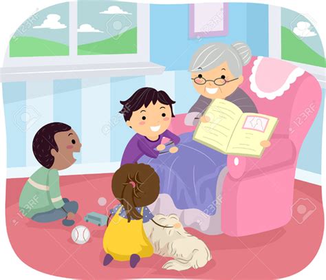 Grandmother Telling Stories Clipart Free Images At Vector Clip Art Online Royalty