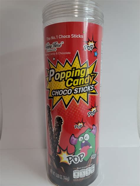 The Happy Time Choco Sticks Popping Candy 19oz X 8sticksbox X