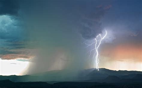 1124715 Landscape Nature Lightning Storm Atmosphere Thunder