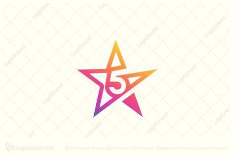 Five Star Logo Star Logo Design Graphic Design Logo Star Logo