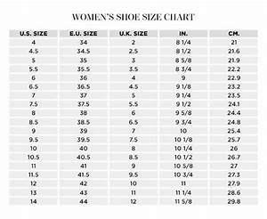 Women 39 S Shoes Size Chart Twelve Am Co
