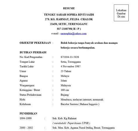 0 ratings0% found this document useful (0 votes). 3 Contoh Resume Terbaik Muatturun & Edit | Contoh Resume ...