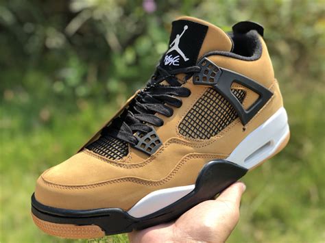 Travis Scott X Air Jordan 4 Khaki Brown Uk For Cheap 308497 200