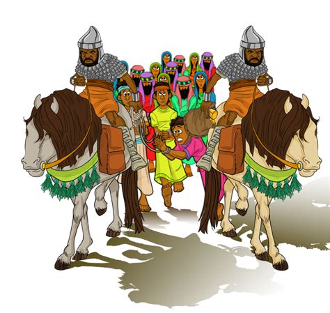 Daniel And His Friends Are Taken Prisoner By Babylonian Soldiers