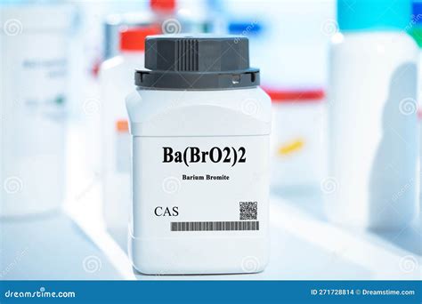 Ba Bro Barium Bromite Cas Chemical Substance In White Plastic