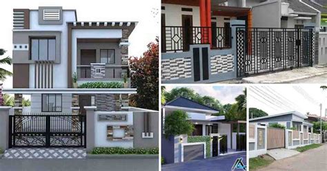17 Contoh Model Pagar Rumah Minimalis Berkonsep Modern Rumah