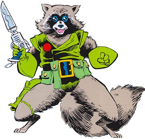 Rocket Raccoon Marvel Comics Classic Era Mantlo Character