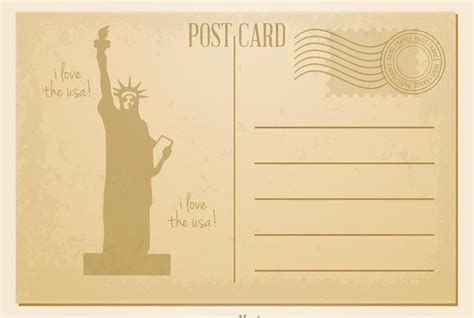 vintage postcard templates  psd ai vector eps